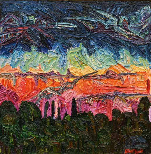 The Last Leg Of Light Before Darkness, From Hastings Studio 3 of 4 Triptych