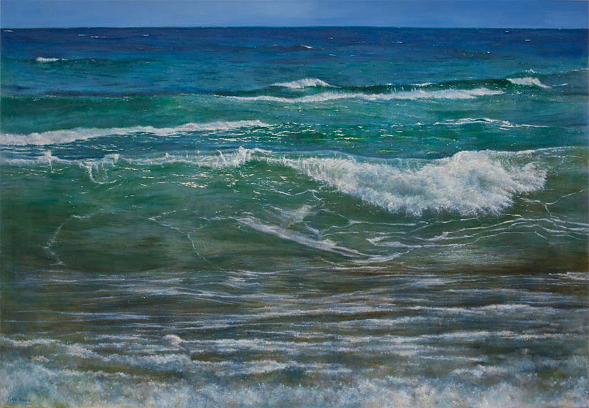 Sea, oil on canvas, 150 x 200 cm.